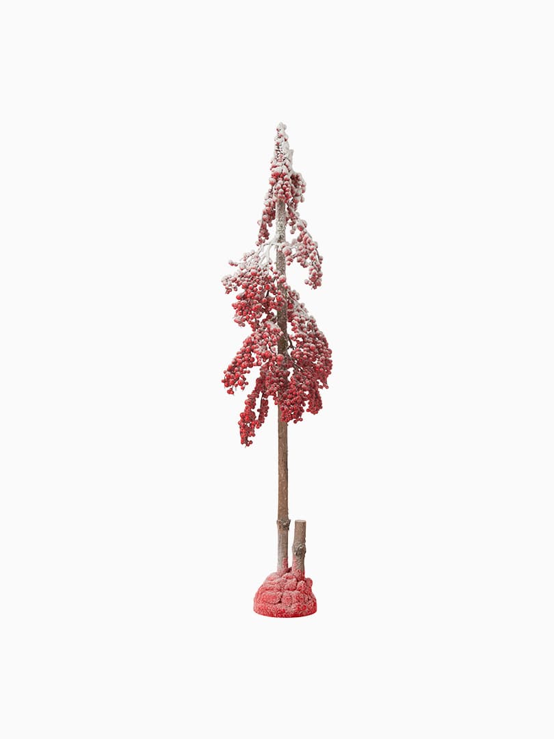 Albero di Natale Decorativo Bacche Rosse