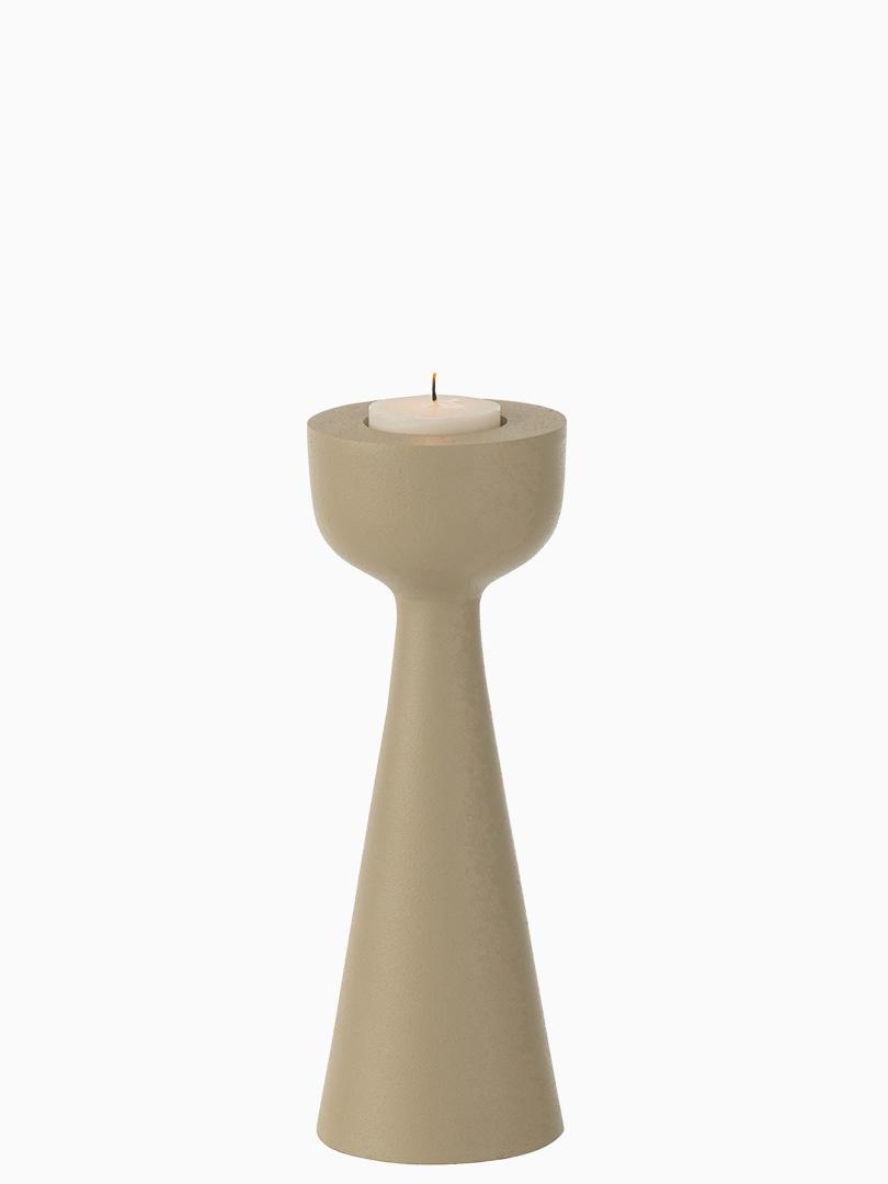 Candeliere Cono Alluminio Avorio Large