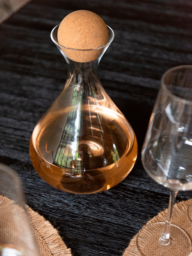 Caraffa in Vetro con Tappo in Sughero