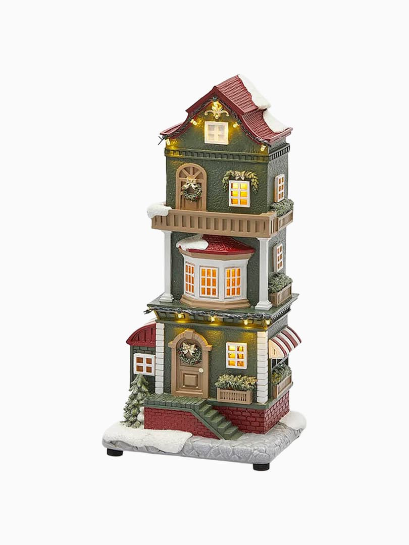 Casetta Natalizia con Musica e Luci LED