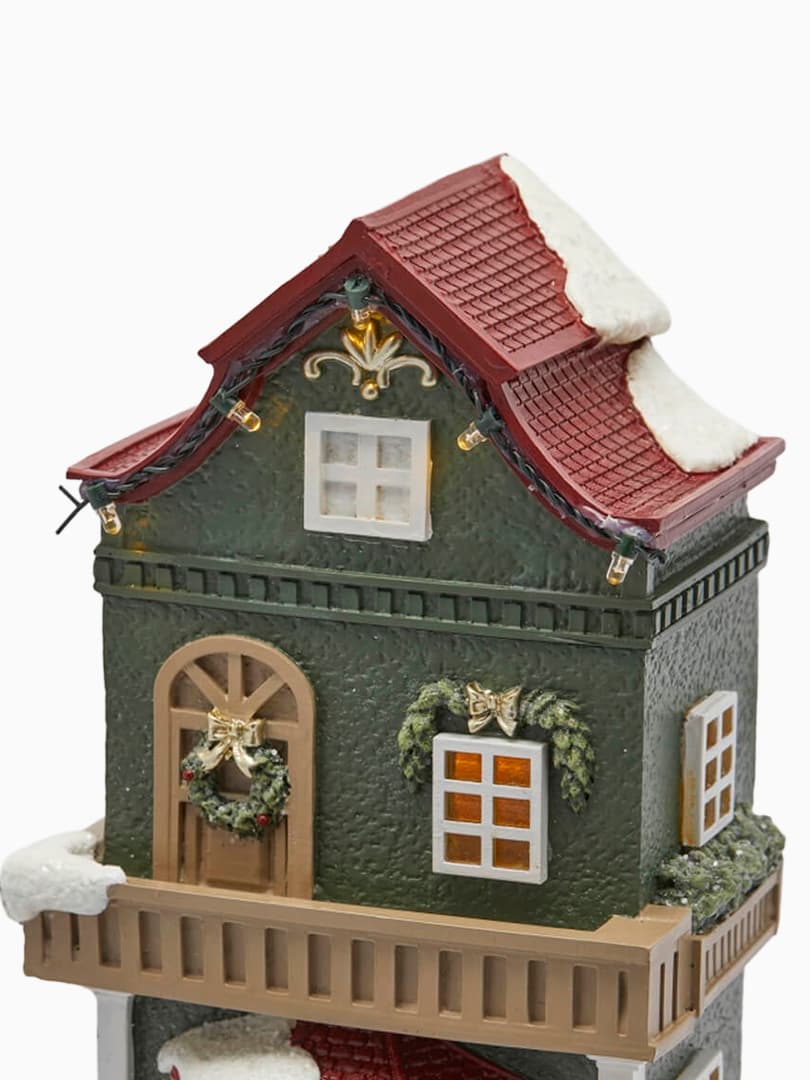 Casetta Natalizia con Musica e Luci LED