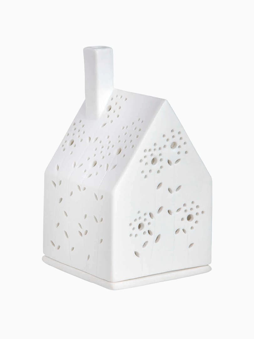 Casetta Portacandele in Porcellana