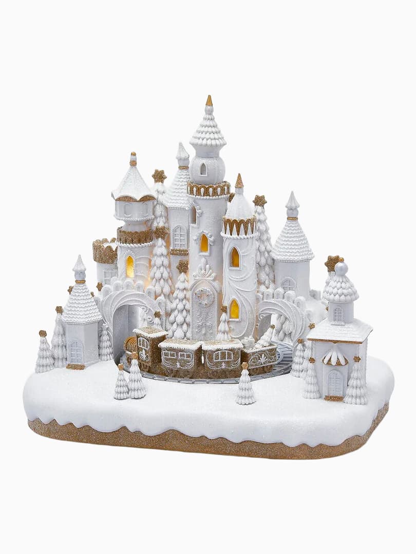 Castello Marzapane Illuminato con LED e Musica