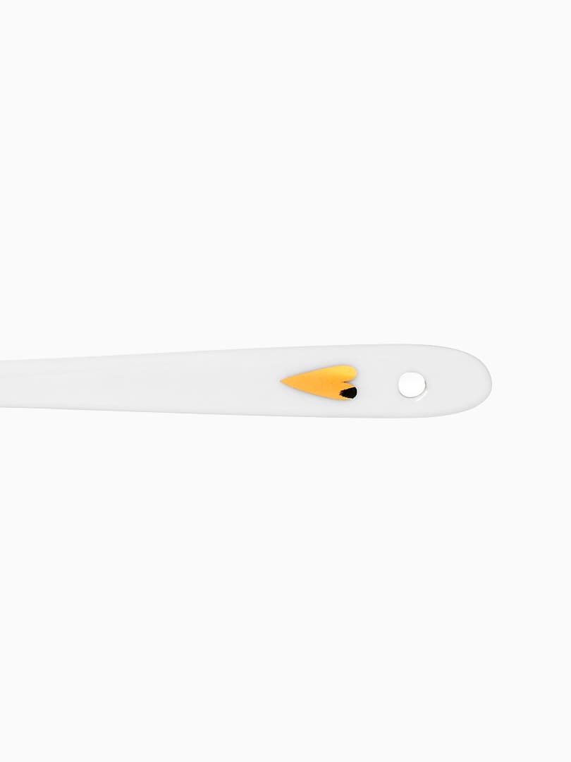 Cucchiaino in Porcellana Cuore d'Oro