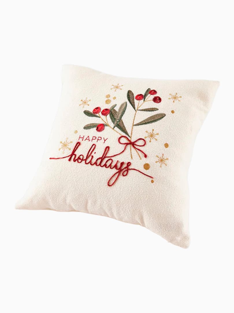 Cuscino Vischio Happy Holidays