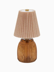 Lampada da Tavolo Plissé colore Ambra