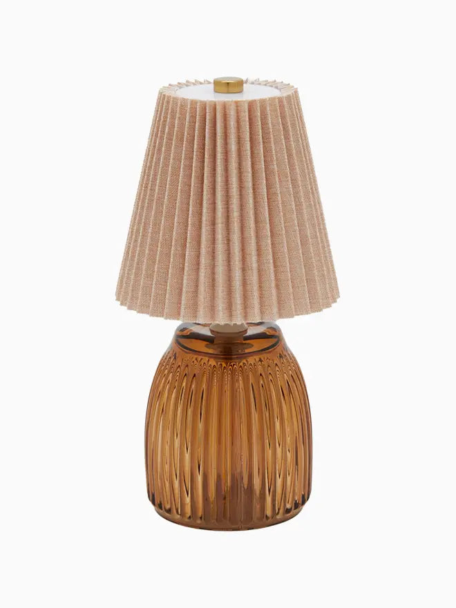 Lampada da Tavolo Plissé colore Ambra
