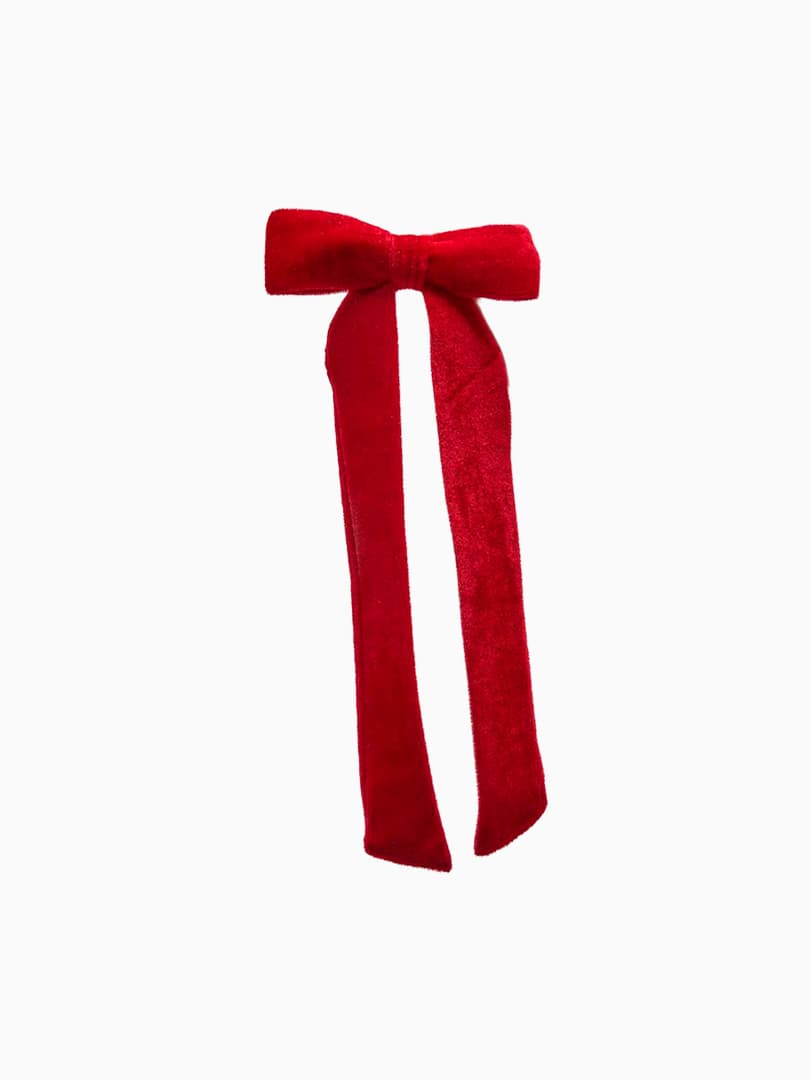 Fiocco in Velluto Bordeaux