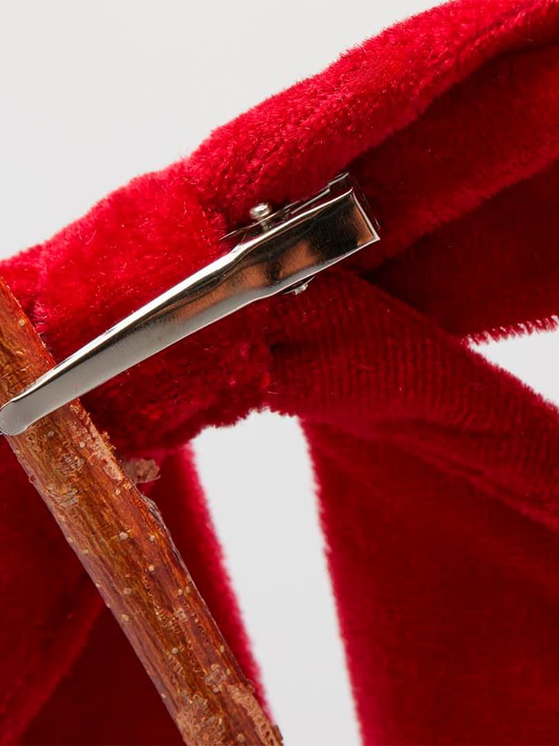 Fiocco in Velluto Bordeaux