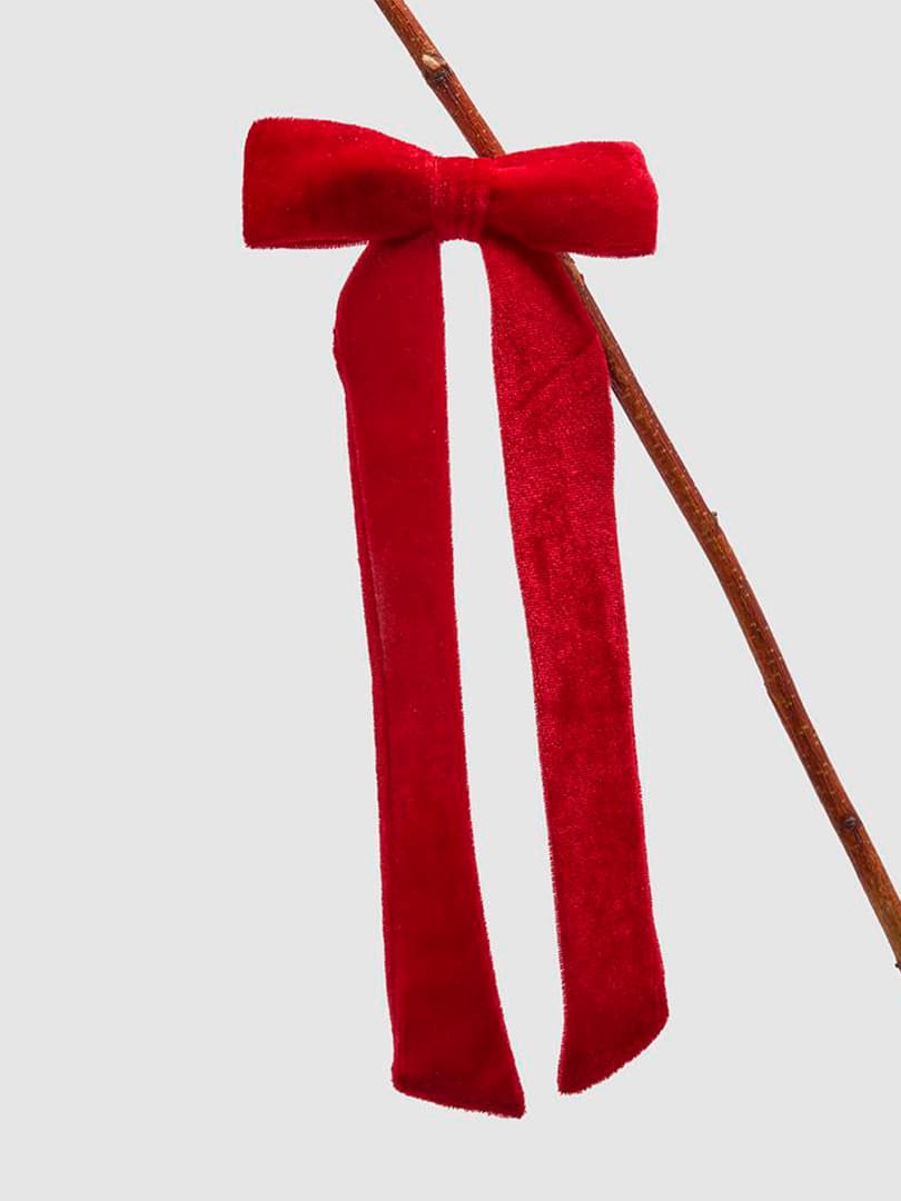 Fiocco in Velluto Bordeaux