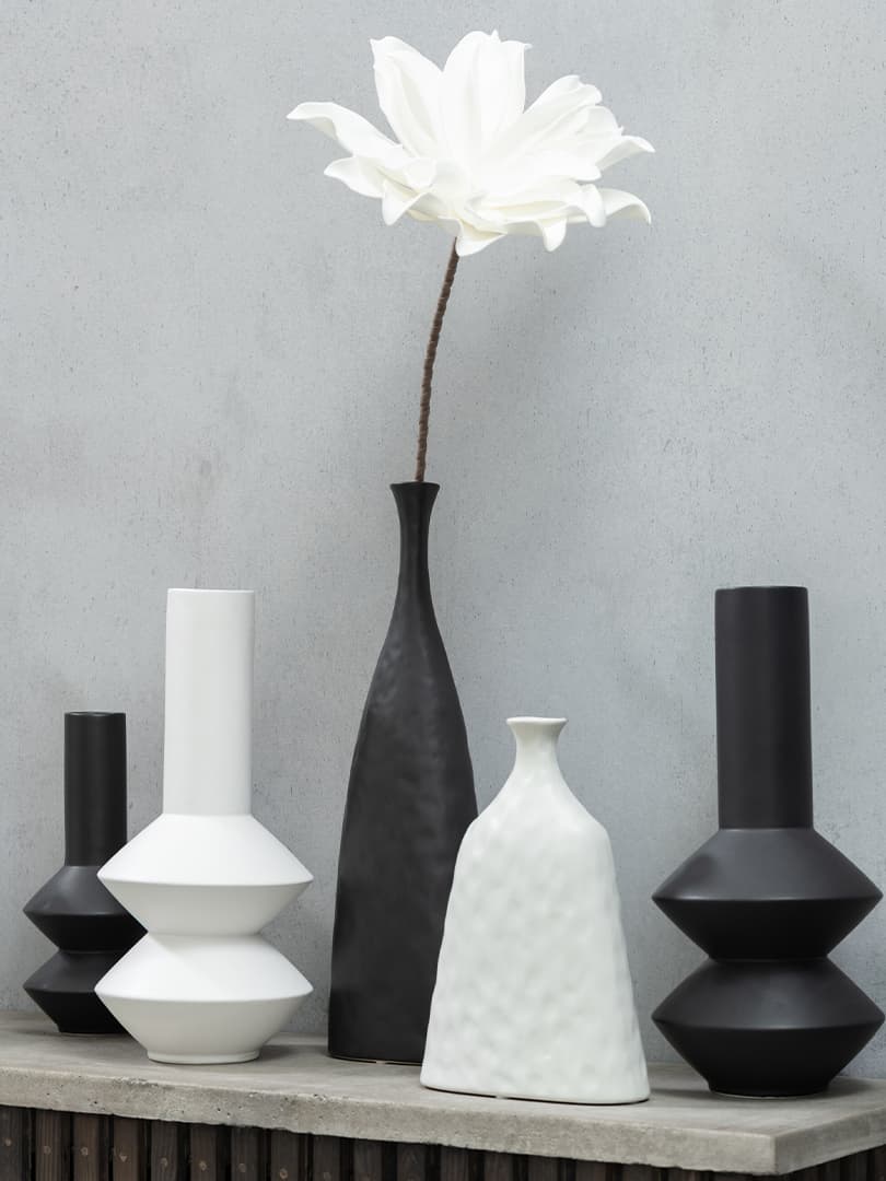 Fiore Foglie Corte 1 Testa Eva Bianco