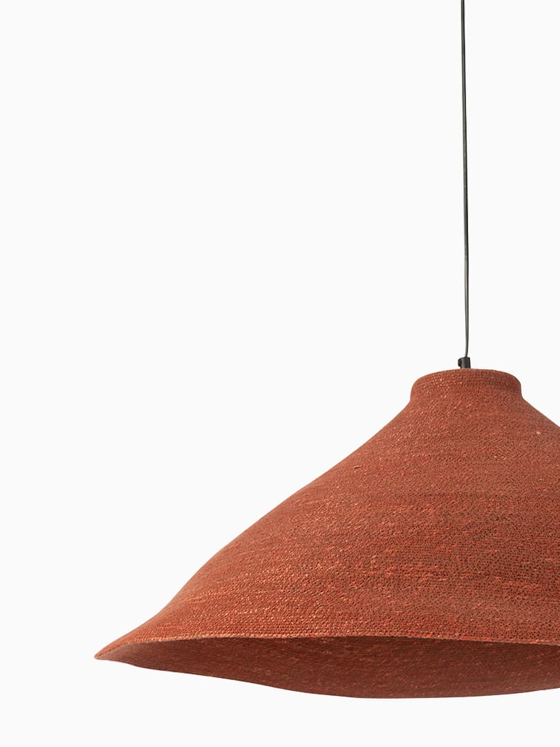 Lampadario Giunco di Mare Terracotta