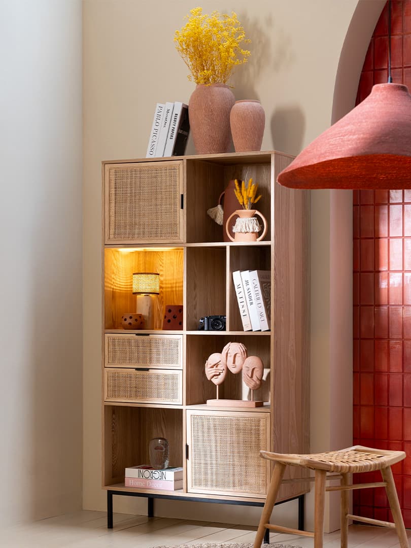 Lampadario Giunco di Mare Terracotta