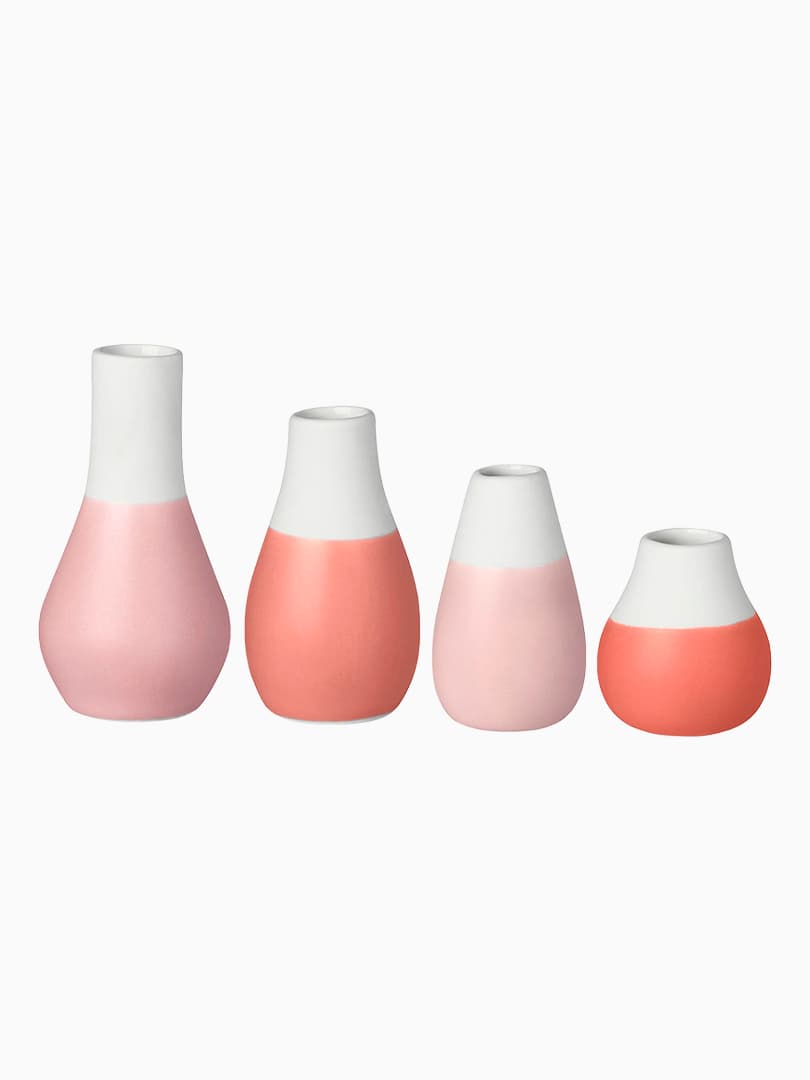Mini Vasetti in Gres Set da 4 pz