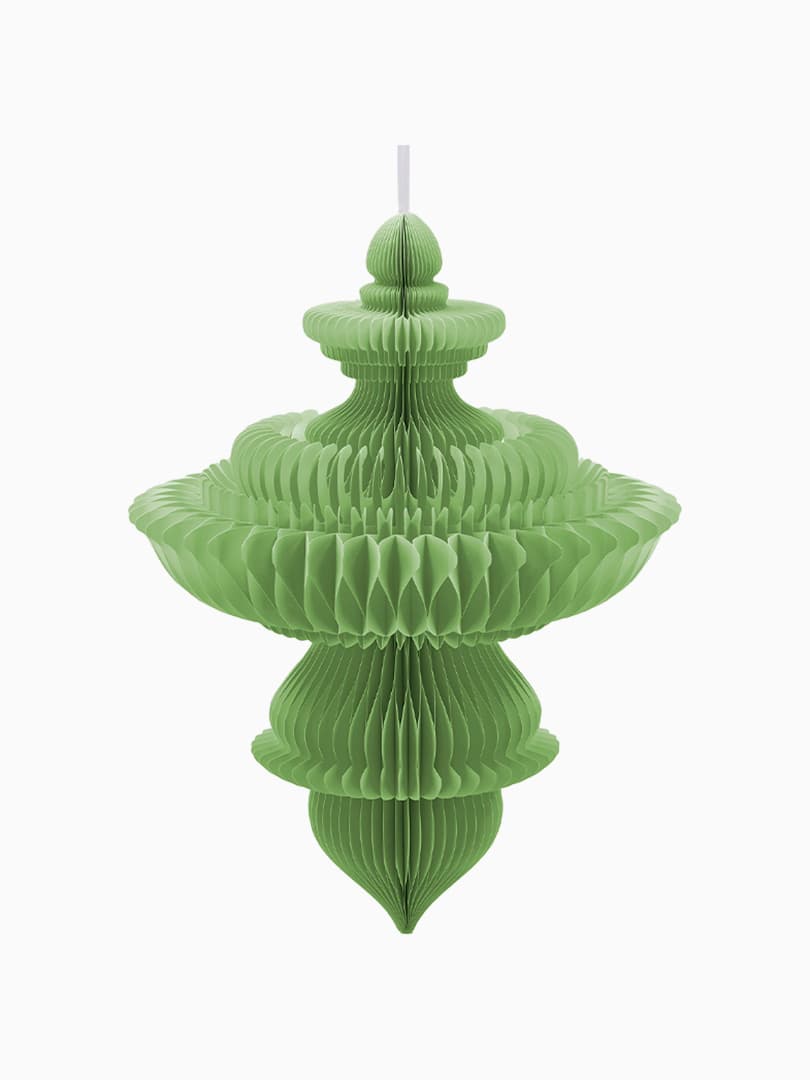 Origami Trottola Verde da Appendere