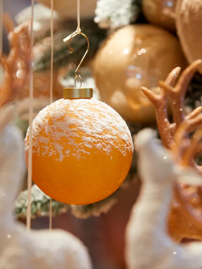 Pallina di Natale in Vetro stile Marzapane