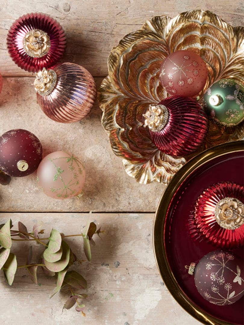 Pallina in Vetro Gioiello Fucsia