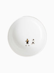 Piatto Fondo in Porcellana Battaglia Palle di Neve