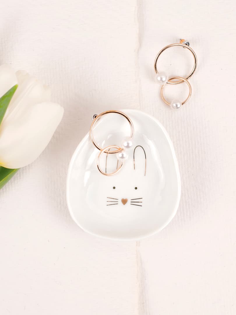 Piatto in Porcellana Musino di Coniglio