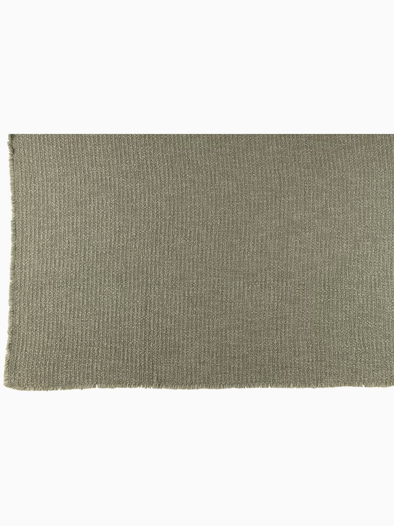 Plaid Bordo Sfilacciato in Cotone e Poliestere Verde