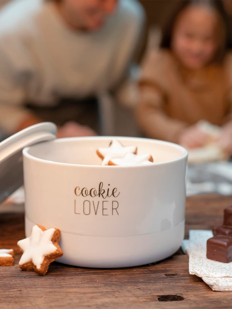 Porta Biscotti in Porcellana