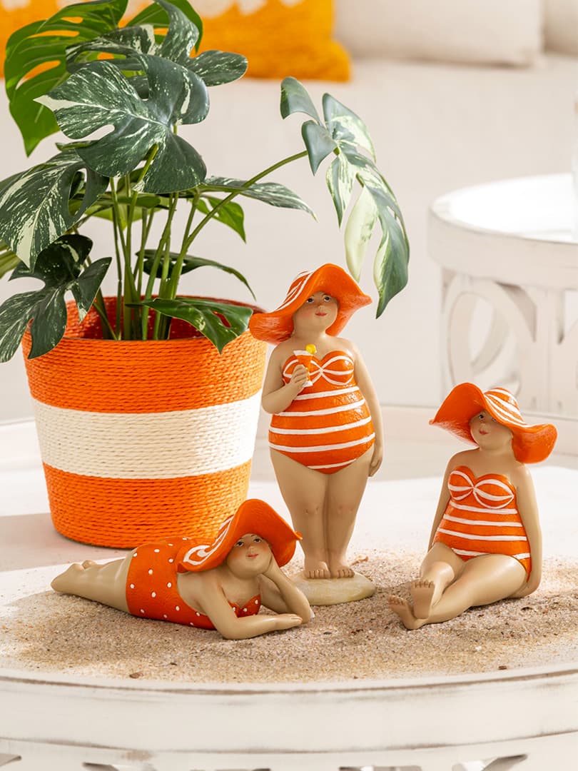 Portavasi Corde Extra Large Rosa e Arancione Assortimento di 2