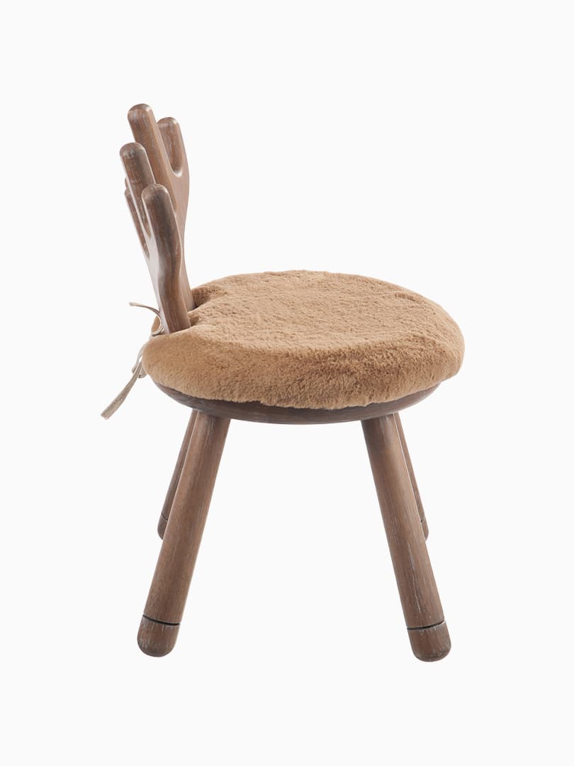 Sedia Orecchio Cervo in Legno Naturale