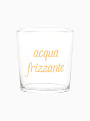 Set 6 bicchieri Acqua Frizzante Decoro Oro