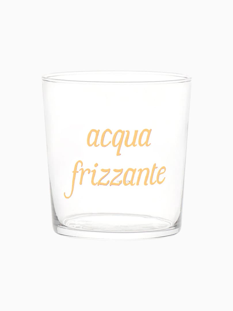 Set 6 bicchieri Acqua Frizzante Decoro Oro