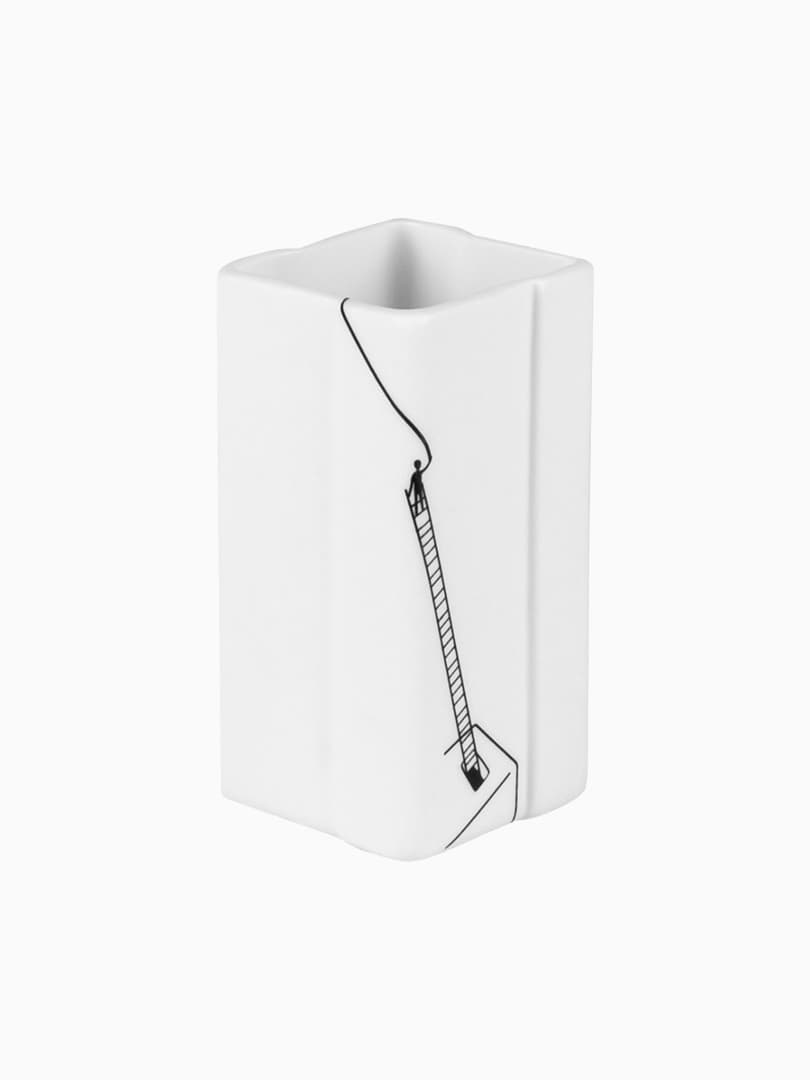 Set di 2 Vasi in Porcellana Picture Stories