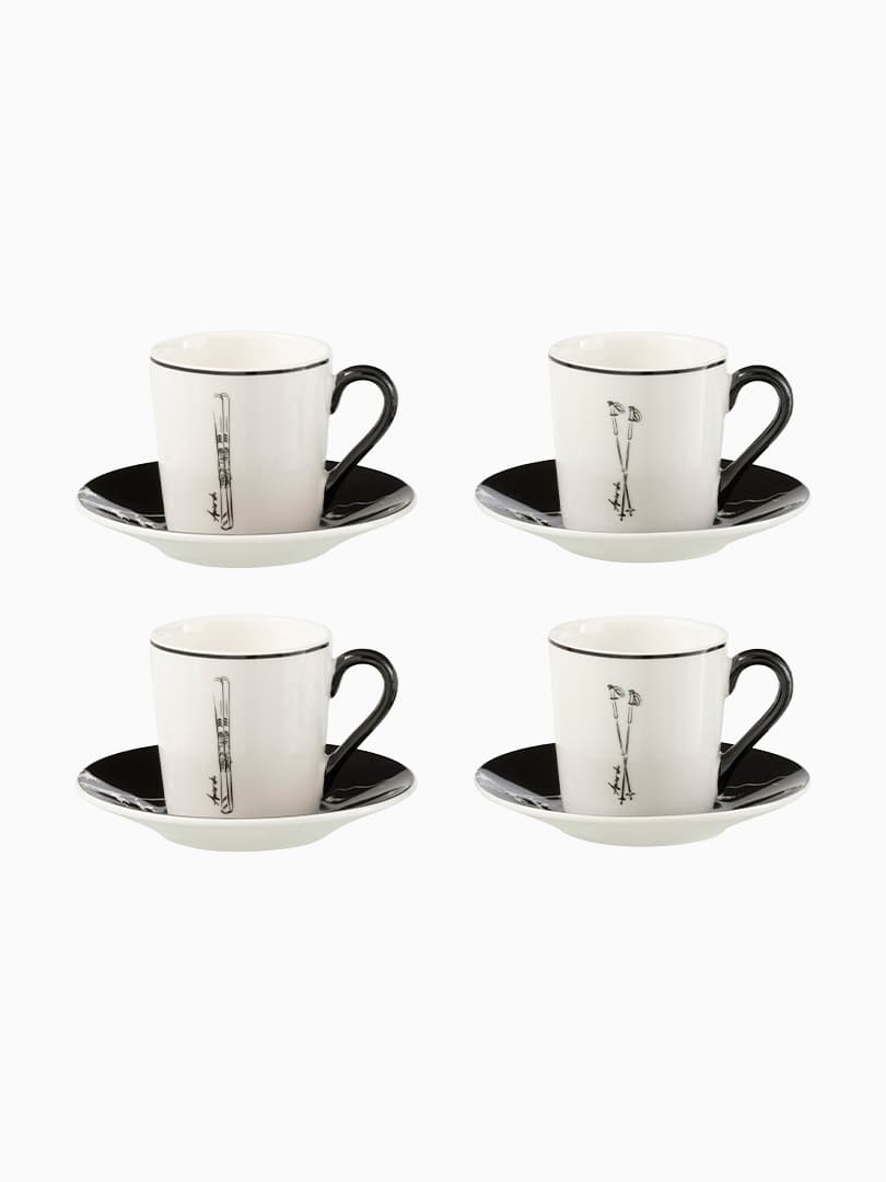 Set di 4 Tazzine in Ceramica