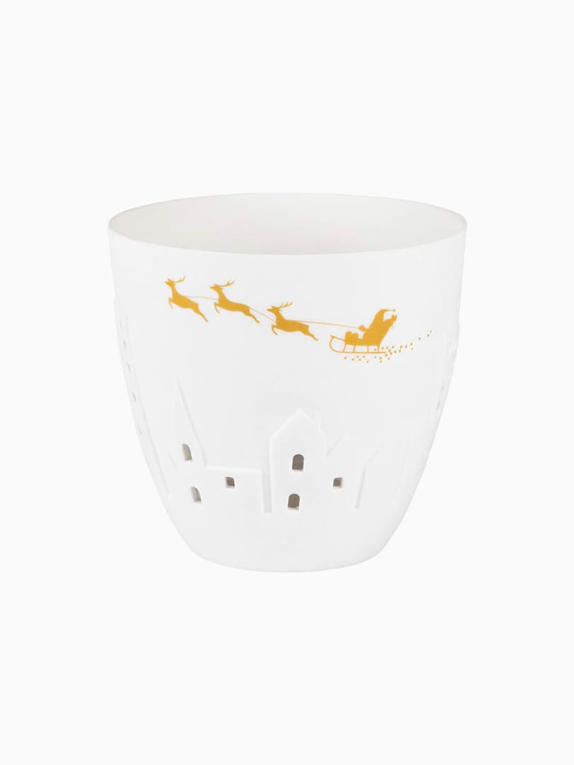 Vasetto Porta Candele in Porcellana