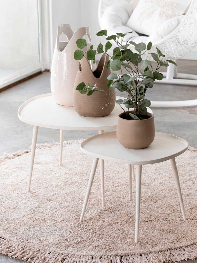 Vasi Bianchi in Ceramica con Manici