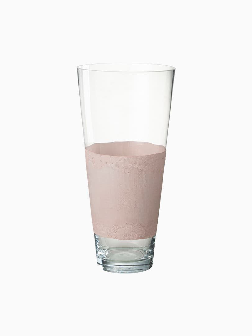 Vaso Delph in Vetro Trasparente, alt. 45 cm