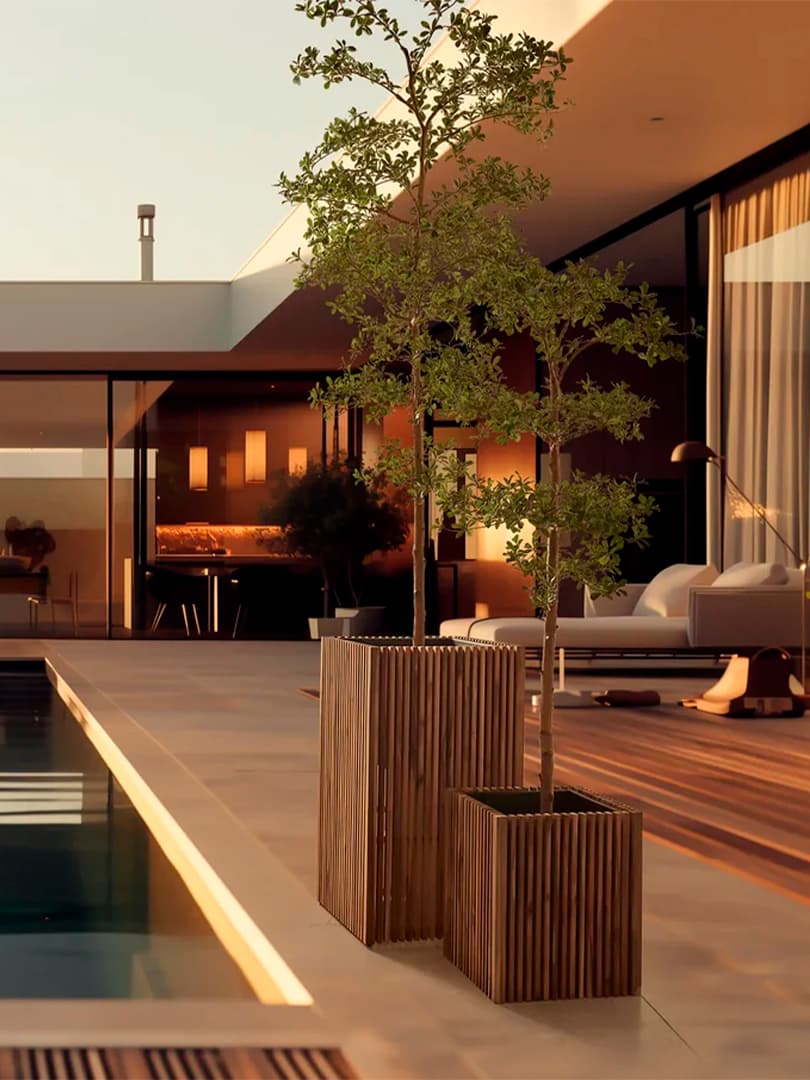 Vaso Listelli Quadrato