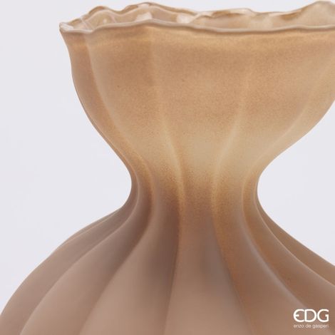 Vaso Flow sinuoso brown