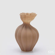 Vaso Flow sinuoso brown