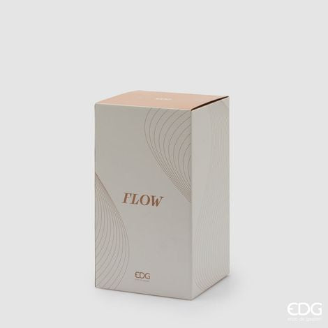 Vaso Flow sinuoso crema