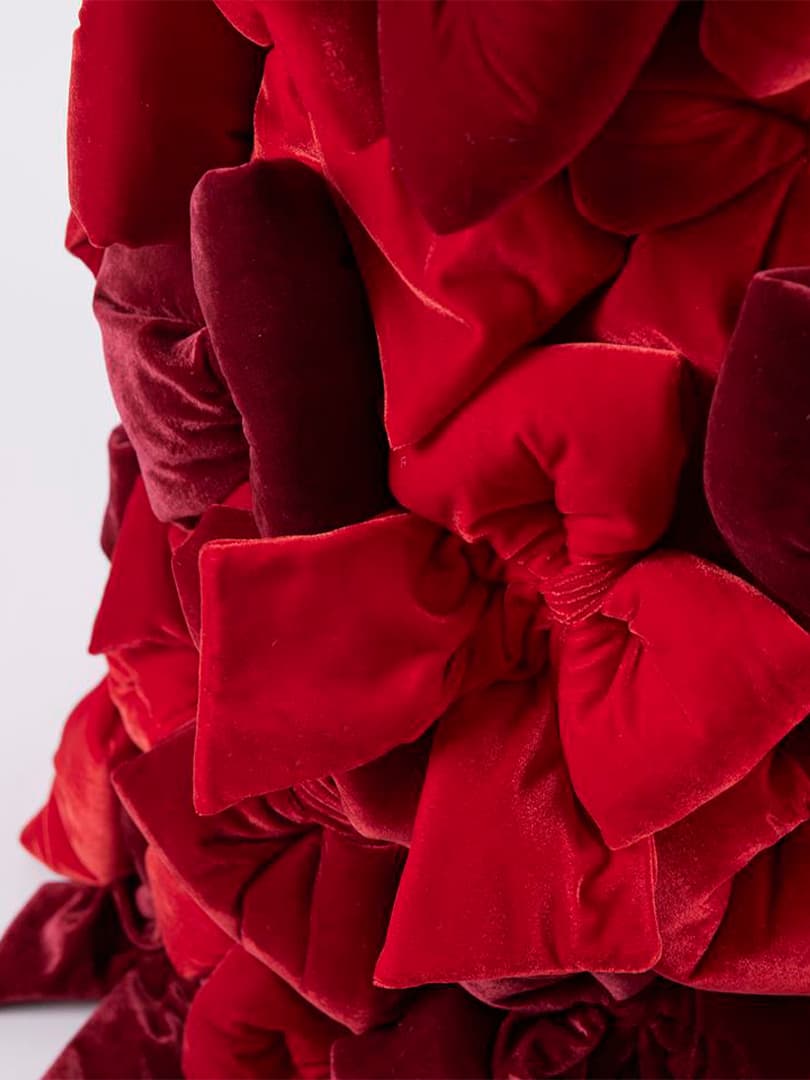 Albero Decorato con Fiocchi