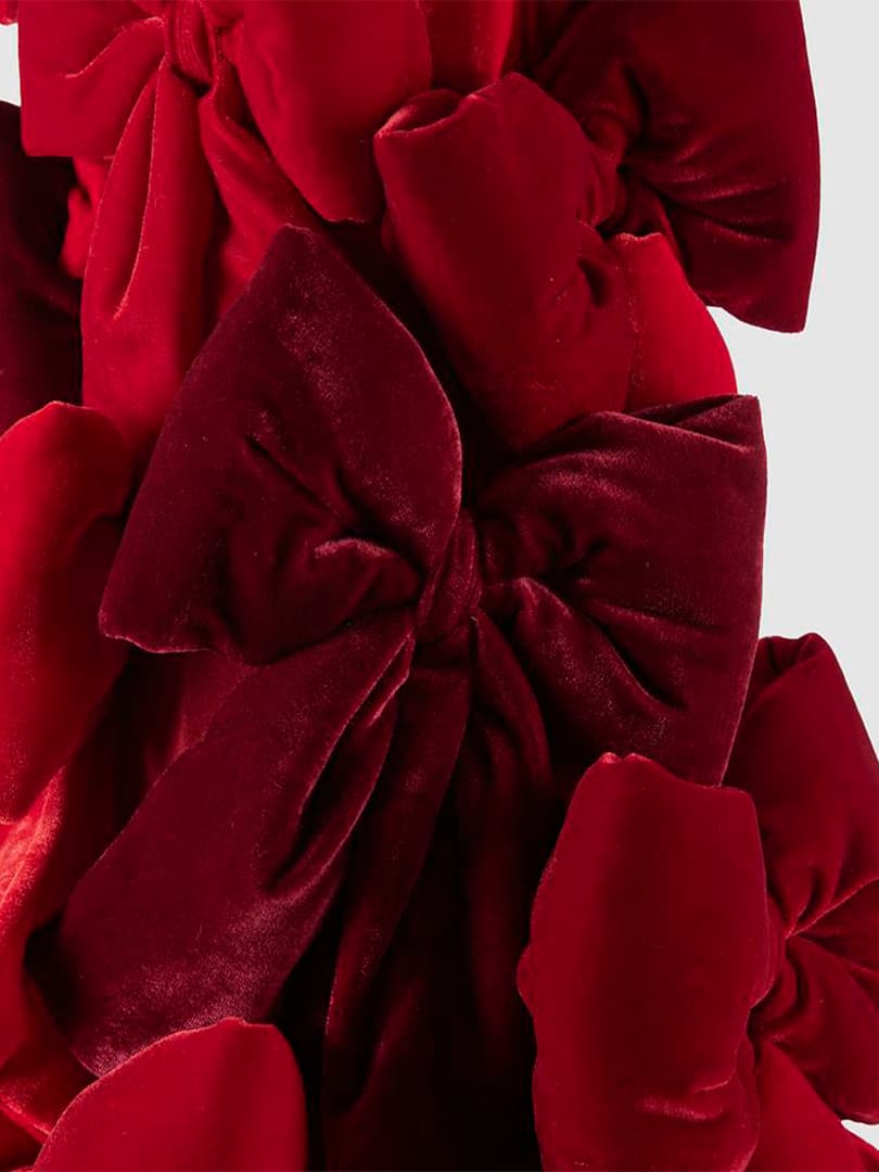 Albero Decorato con Fiocchi