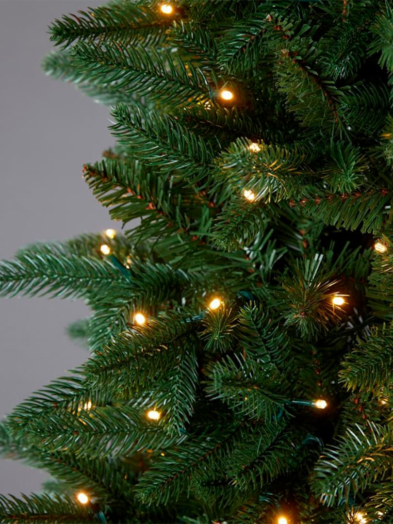 Albero di Natale Pino Slim Illuminato con mini LED