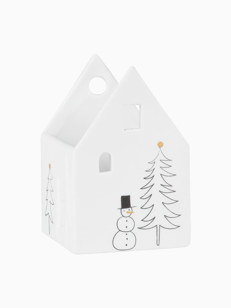 Casetta Portacandele in Porcellana