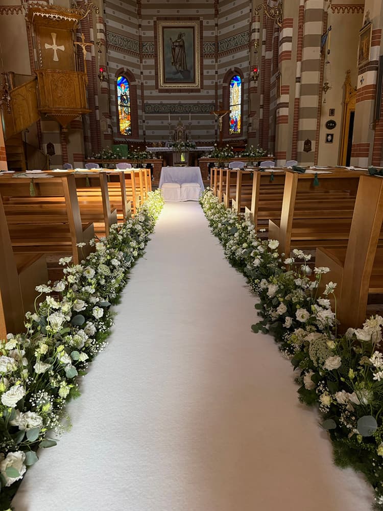 Cerimonia in Chiesa addobbo floreale
