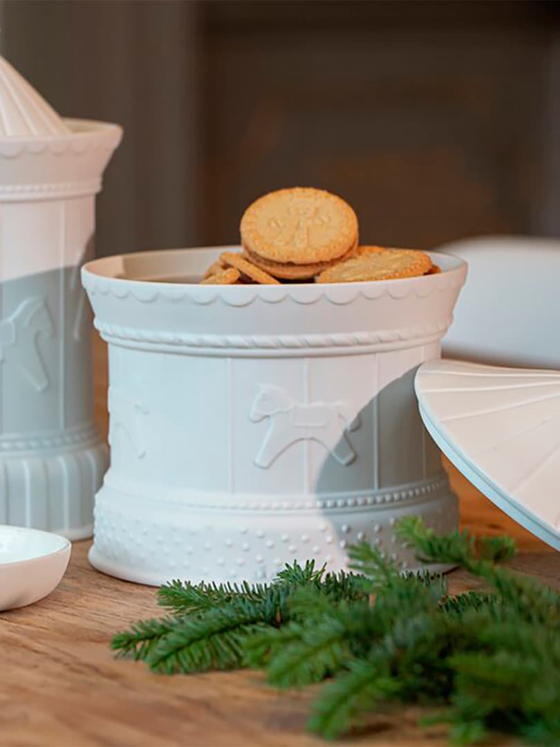 Contenitore Carosello in Porcellana