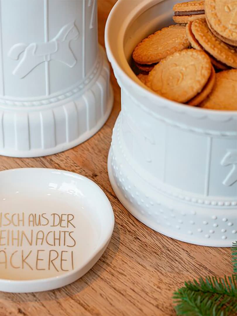 Contenitore Carosello in Porcellana