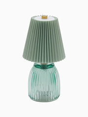 Lampada da Tavolo Plissé colore Verde Acqua