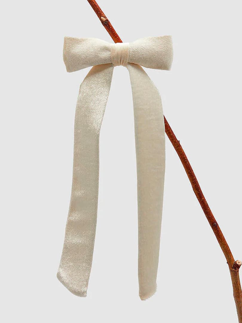 Fiocco in Velluto Avorio