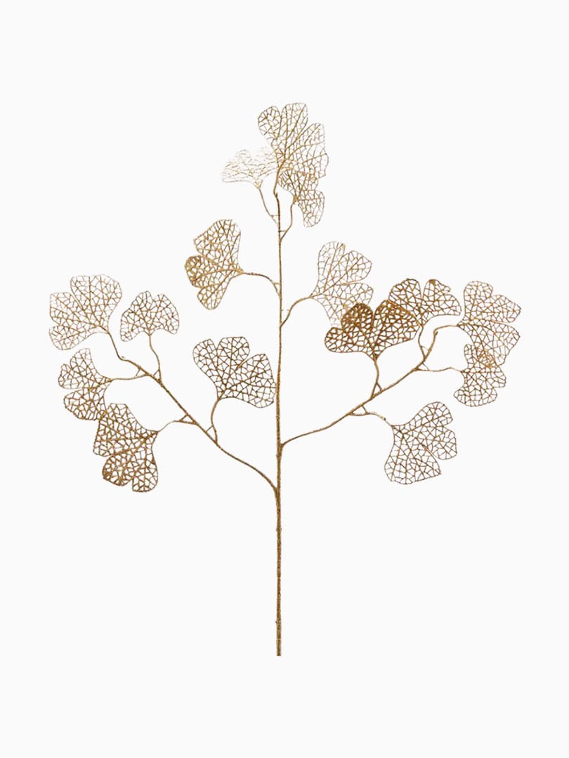 Foglia di Ginkgo Olis Oro Glitterata