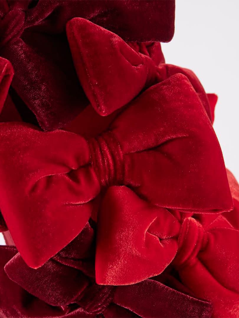 Ghirlanda con Fiocchi in Velluto