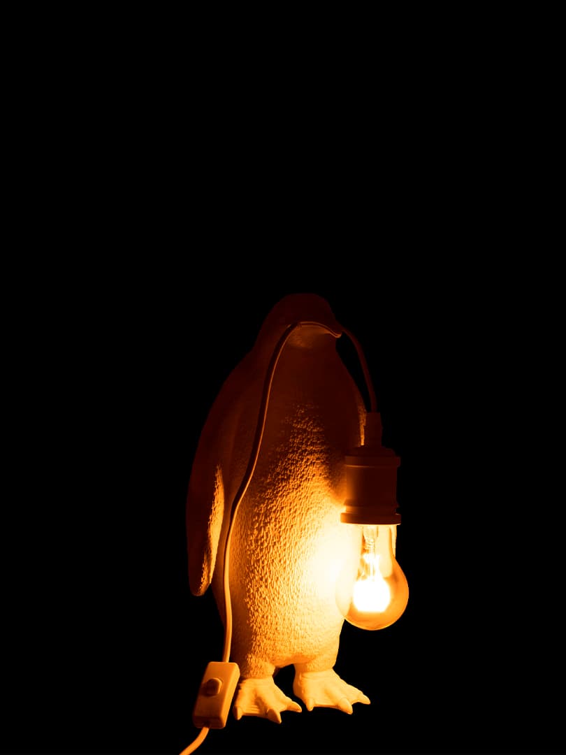 Lampada Pinguino in Resina